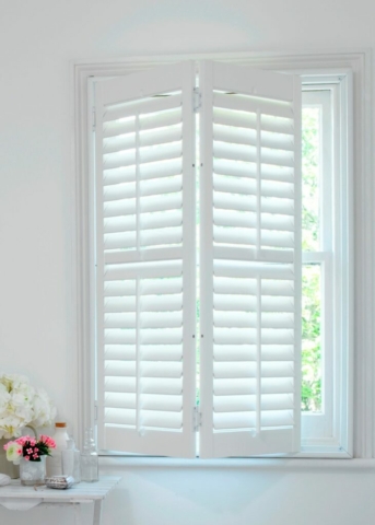 White Full Height Plantation Shutters