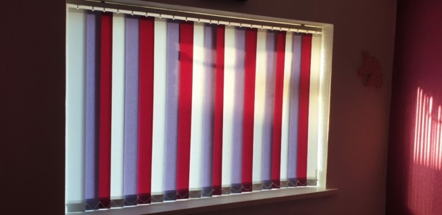 Mixed Colour Vertical Blinds Slats