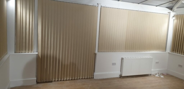 Louisiana Vertical Blinds Beige Colour for Conservatory