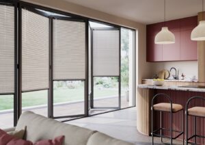 Perfect Fit blinds and Cruze FITtoFRAME blinds installed on modern windows by Scarlet Blinds and Shutters
