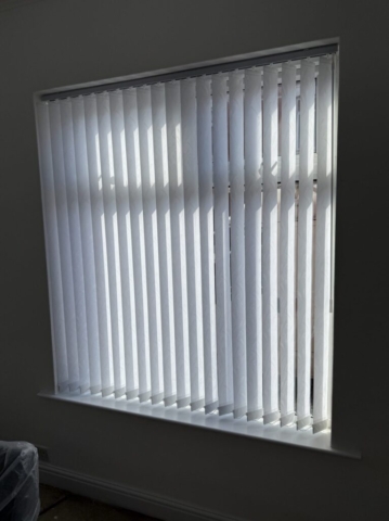 Vertical Blind Fitted Near Victoria Park Longsight Manchester Vertical blinds professionally fitted in a home near Victoria Park, Longsight, Manchester, providing modern light control and privacy